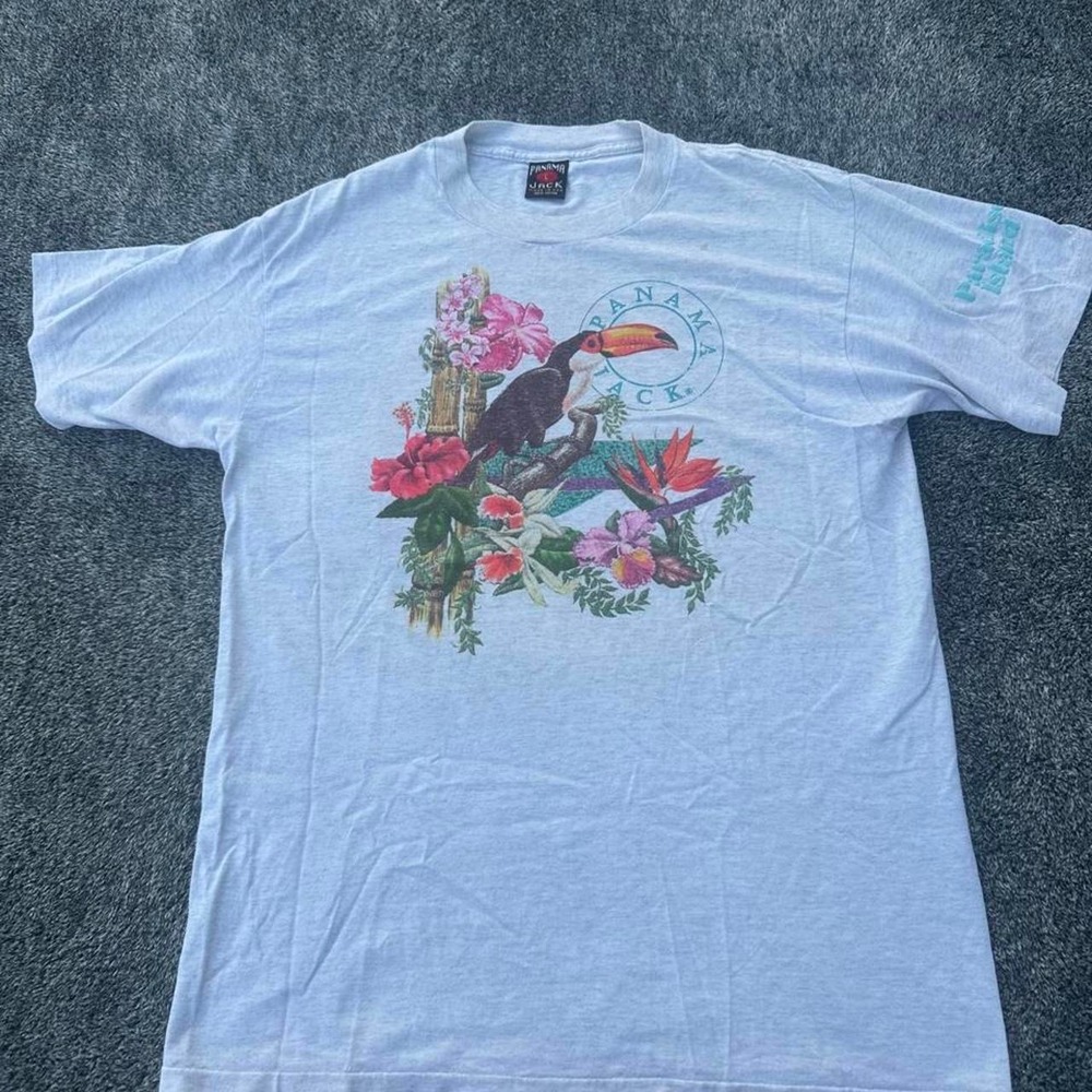 Vintage Panama jack USA made graphic tee Large